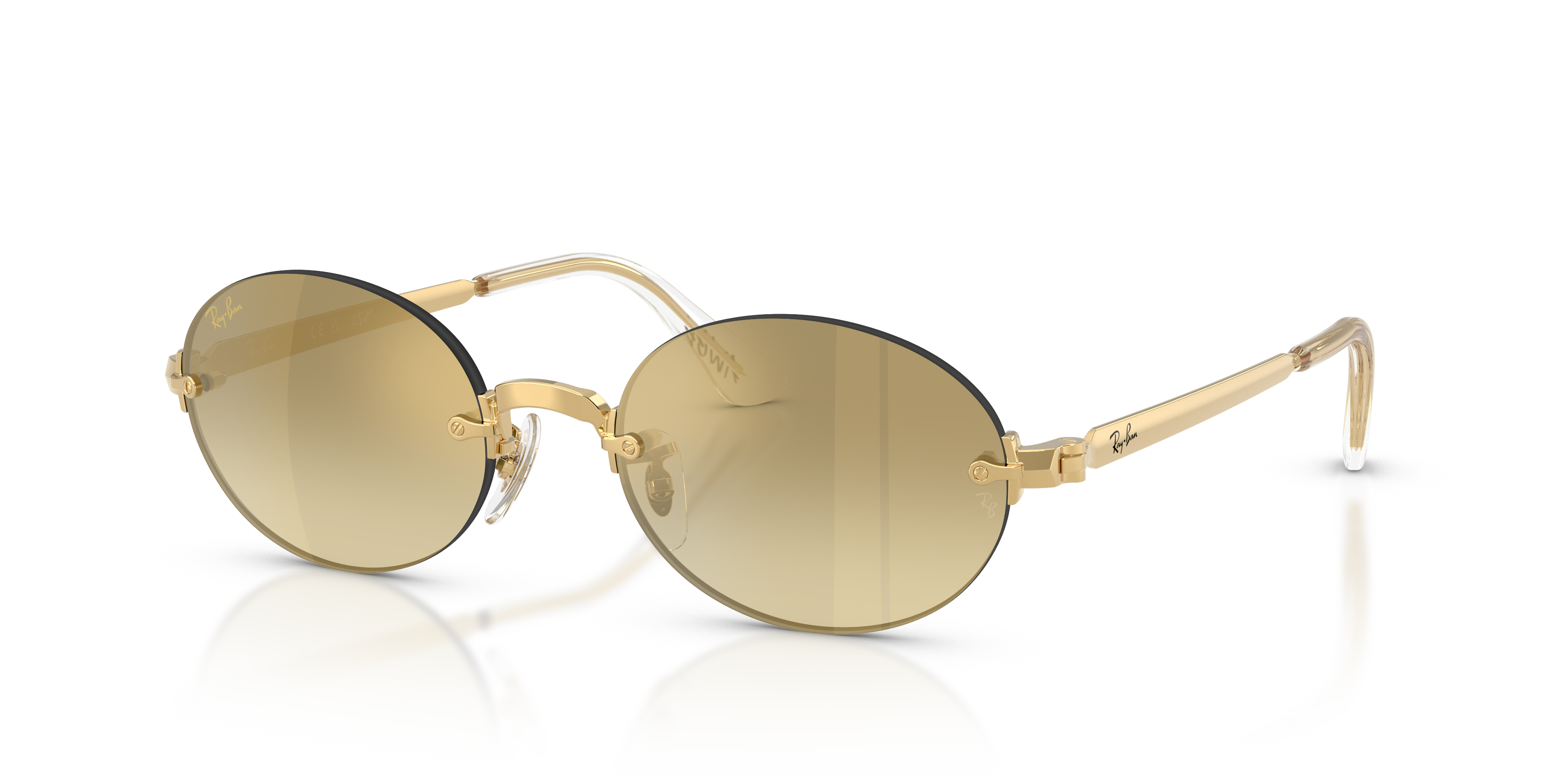 Ray-Ban RB3929 001/7I - quarter view